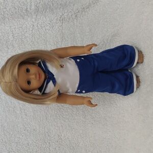 American Girl Doll with Blonde Hair, Kit Kittredge In Her Beach Pajamas Outfit